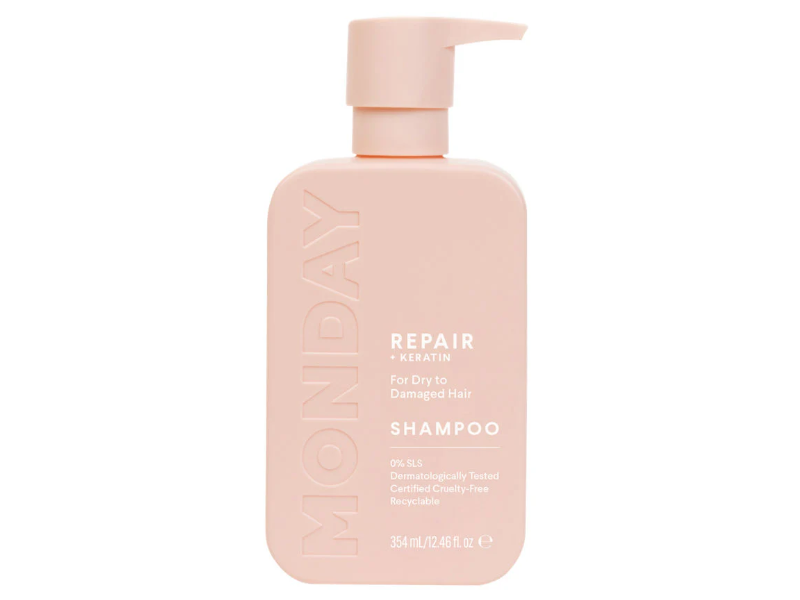 Monday Haircare Repair Shampoo, Keratin, 12 fl oz/354 mL.