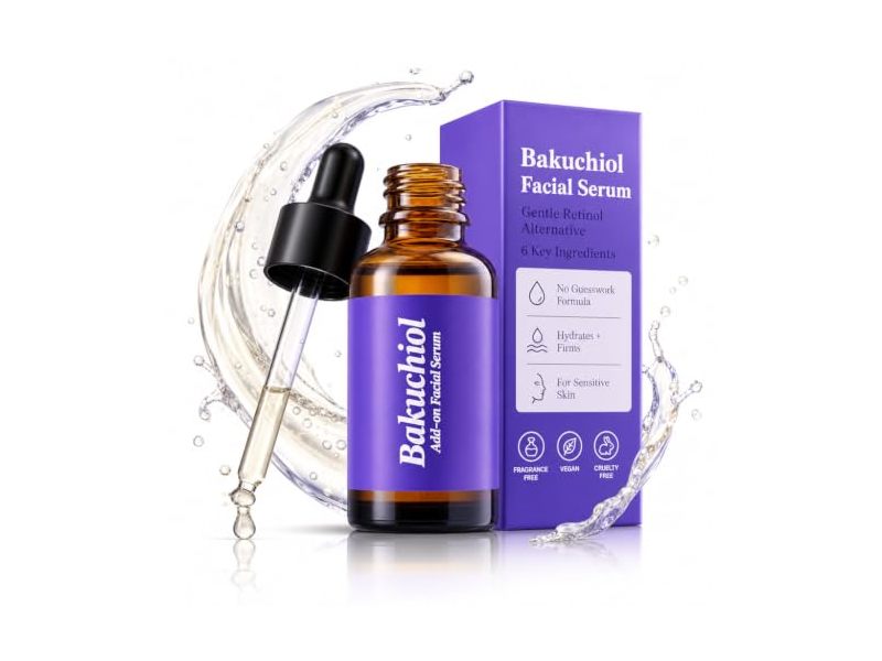 ShapeX xAdd-On Facial Serum, Bakuchiol, 1 fl oz/30 mL