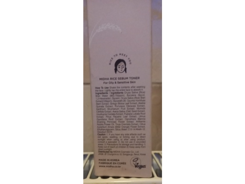 Midha Rice Sebum Toner, 6.76 fl oz/200 mL