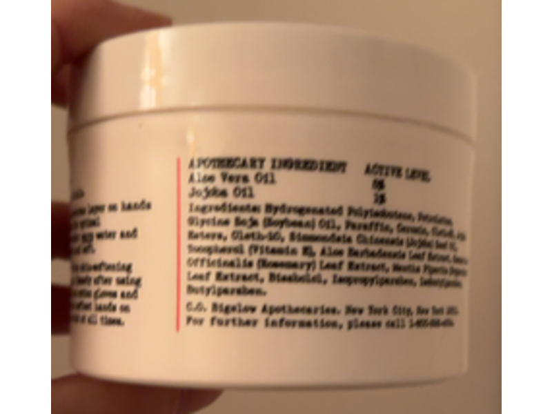 C.o. Bigelow Chapped Hand Cleanser, Aloe Vera & Jojoba Oil, 6.5 oz/184 g