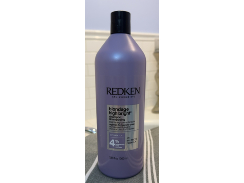 Redken Blondage High Bright Shampoo, Vitamin C, 33.8 fl oz/1000 mL