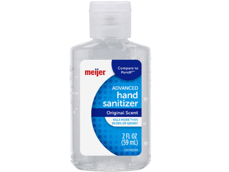 Meijer Advanced Hand Sanitizer, Original Scent, 2 fl oz/59 mL