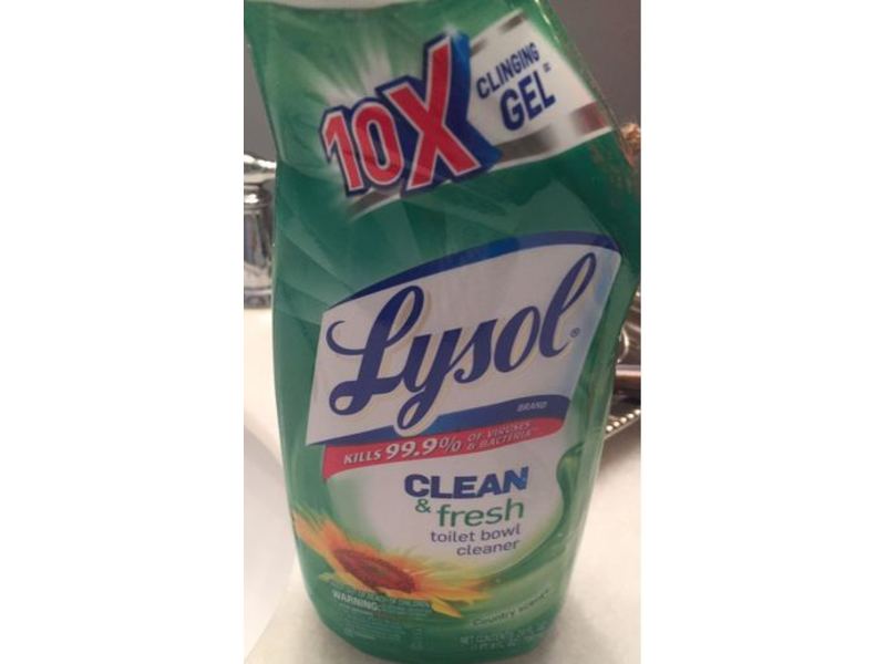 Lysol Clean & Fresh Toilet Bowl Cleaner, Country Scent, 24 fl oz/709 mL