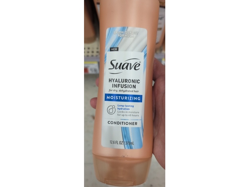 Suave Hyaluronic Infusion Moisturizing Conditioner, 12.6 fl oz/373 mL