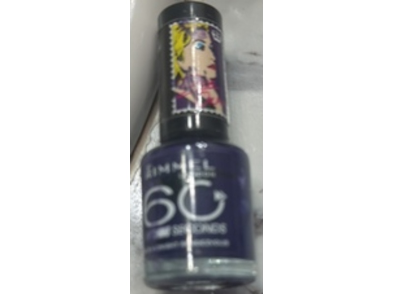 Rimmel 60 Seconds Nail Polish, 613 Midnight Rendezvous, 8 mL