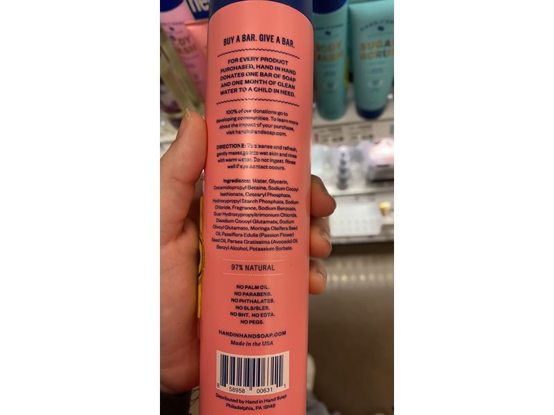 Hand In Hand Body Wash, Cactus Blossom, 10 fl oz/296 mL