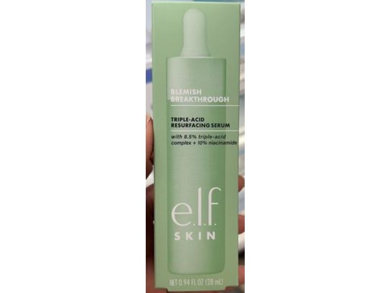 e.l.f. Blemish Breakthrough Serum, Triple-Acid Resurfacing, 0.94 fl oz/28 mL