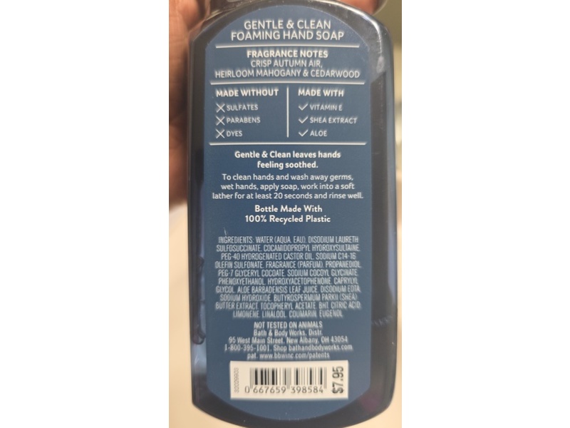 Bath & Body Works Flannel Gentle & Clean Foaming Hand Soap, 8.75 fl oz/239 mL