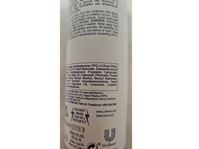 Dove Advanced Care Invisible Dry Anti-Perspirant, White Freesia & Violet Flower, 200 mL