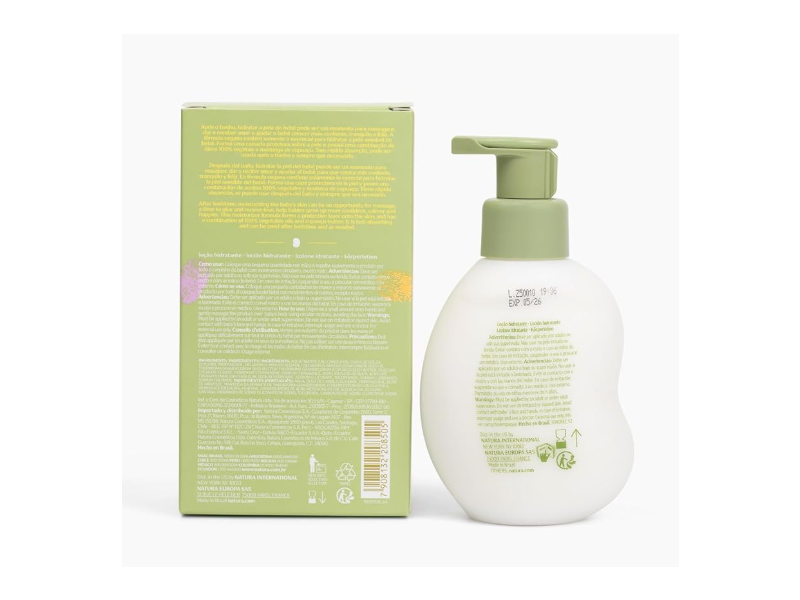 Natura Mamae e Bebe Shower Care Gift Set, 6.7 fl oz/200 mL