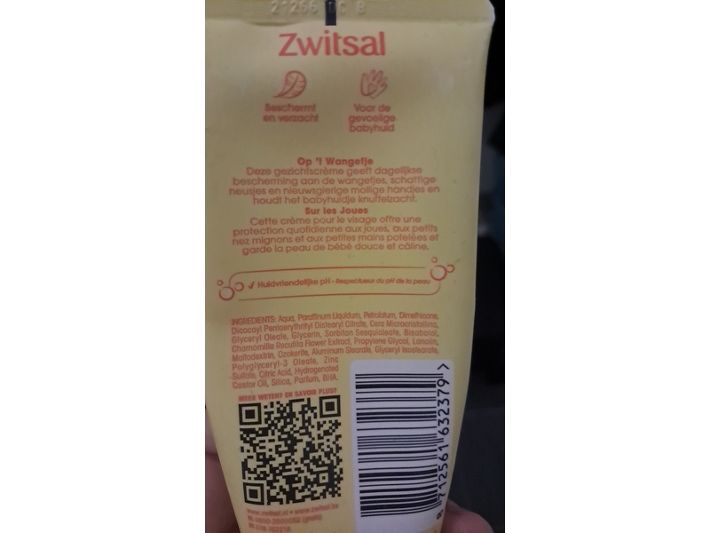 Zwitsal On The Cheeks Baby Face Cream, 100 mL