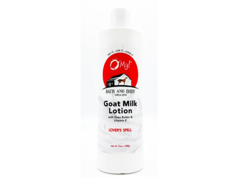 O My! Goat Milk Lotion, Lovers Spell, 12 fl oz/340 g