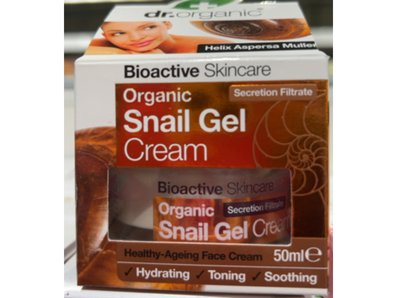 Dr.Organic Bioactive Skincare Organic Snail Gel Cream, 50 mL