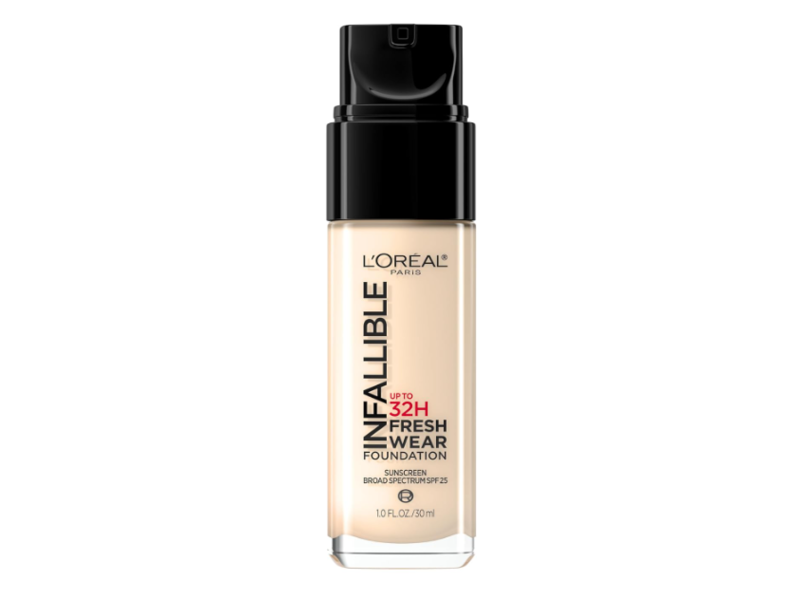 L'Oreal Paris Infallible 24 Hour Fresh Wear Foundation, 395 Rose Pearl, SPF 25, 1.0 fl oz/30 mL