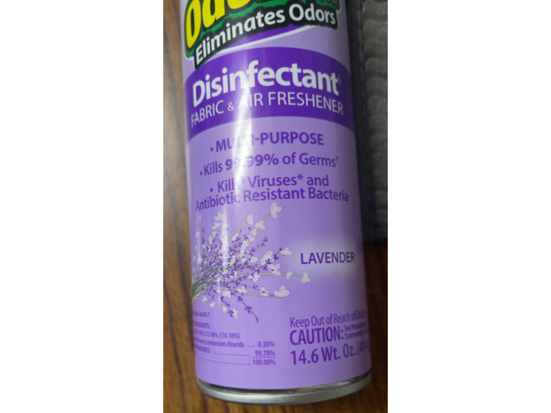 Odoban Disinfectant, Lavender, 14.6 oz/414 g, Pack Of 6