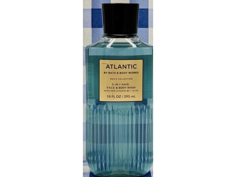 Bath & Body Works 3-In-1 Hair, Face & Body Wash, Atlantic, 10 fl oz/295 mL