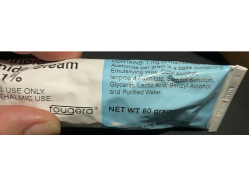 Triamcinolone Acetonide Cream, USP, 0.1% 80g, Fougera, (RX)