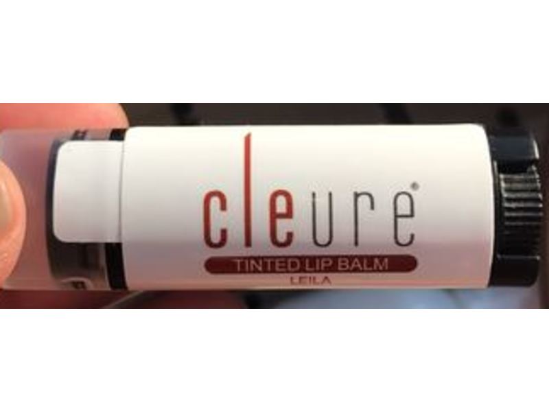 Cleure Tinted Lip Balm with Shea Butter, Organic, Leila