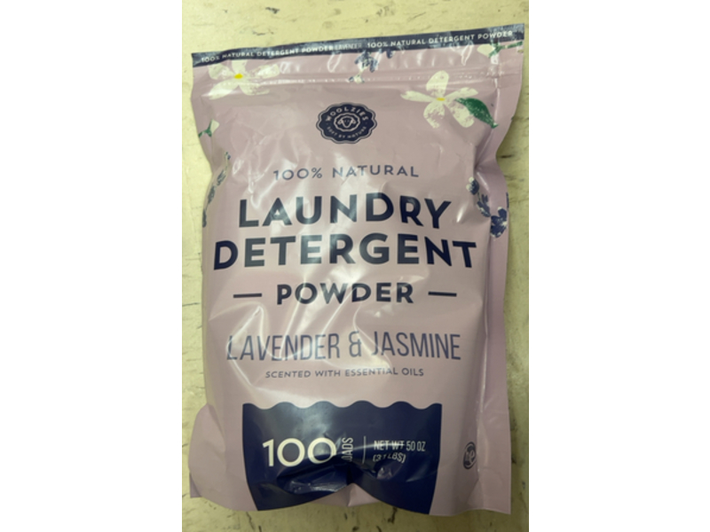 Woolzies 100% Natural Laundry Detergent Powder, Lavender & Jasmine, 100 Loads, 50 oz