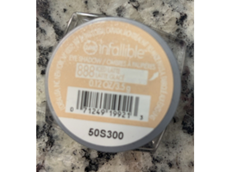 L'Oreal Paris Infallible Eye Shadow, Iced Latte, 3.5 g (0.12 oz)