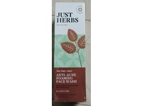 Just Herbs Anti-Acne Foaming Face Wash, Tea Tree + Mint, 3.38 fl oz/100 mL - Image 3