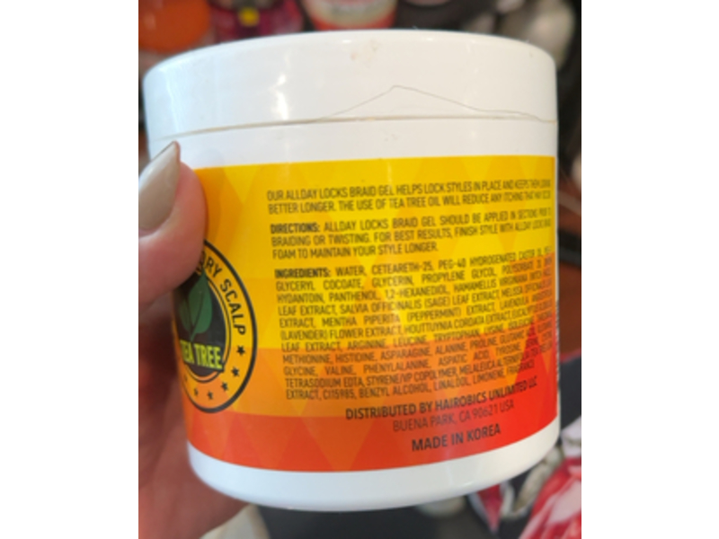 AllDay Locks Braid Gel, Extreme Hold, 15 fl oz/445 mL