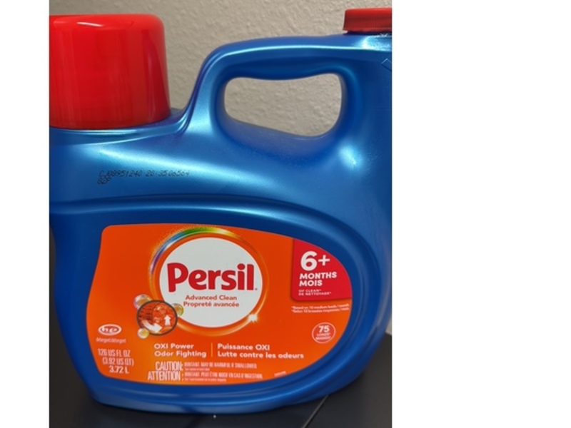 Persil Advanced Clean Oxi Power + Odor Fighting Liquid Laundry Detergent, 75 Loads, 126 fl oz/3.72 L