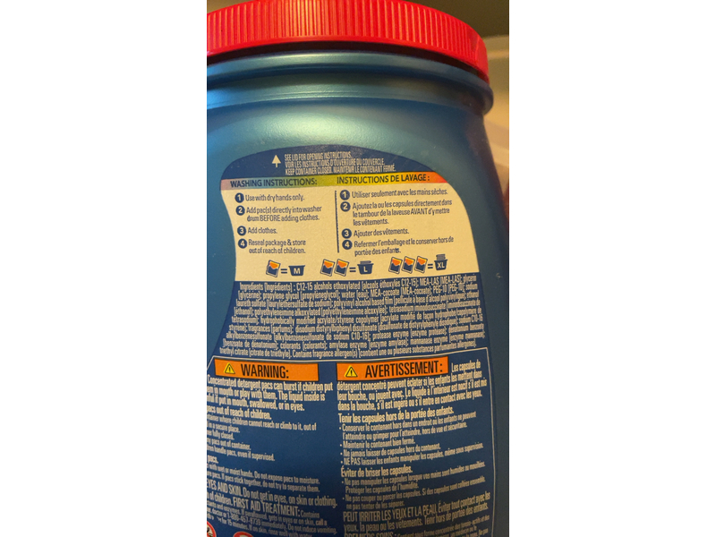 Persil Ultra Pacs Advanced Clean Oxi + Odor Power Laundry Detergent Pacs, 46.2 oz/1.31 kg, 57 Pacs