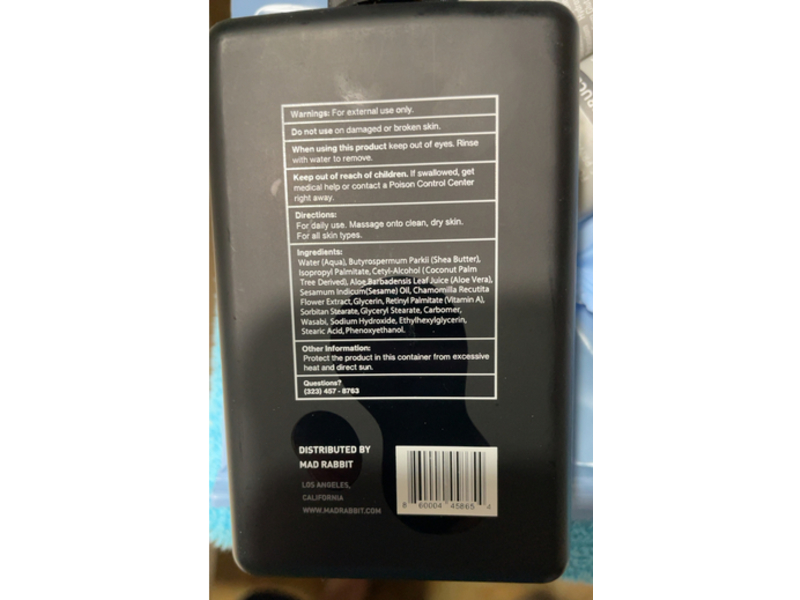 Mad Rabbit Replenish Body Lotion, 9.5 oz/280 mL