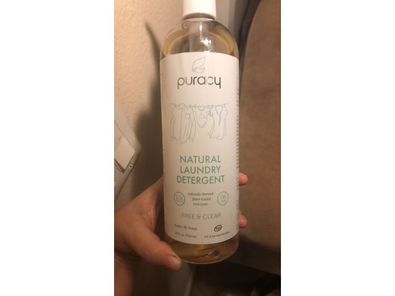 Puracy Natural Laundry Detergent, Free & Clear, 96 loads, 24 fl oz