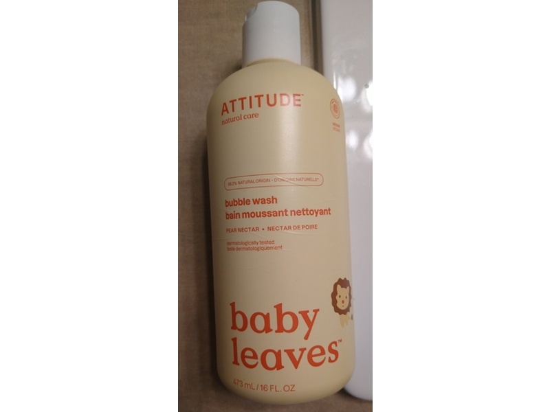 Attitude Baby Leaves Bubble Wash, 16 fl oz/473 mL