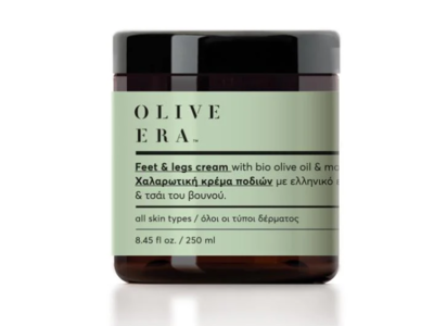 Olive Era Body Care Feet & Legs Cream, Olive Oil & Mountain Tea, 8.45 fl oz/250 mL