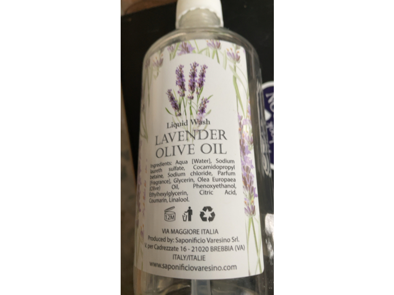 Via Maggiore Hands & Body Liquid Wash, Lavender Olive OIl, 17 fl oz/500 mL