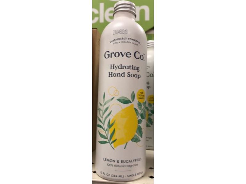 Grove Co Hydrating Hand Soap, Lemon & Eucalyptus, 13 fl oz