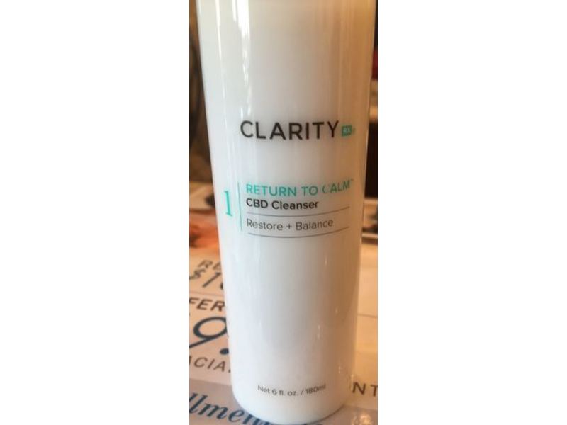Clarity Rx Return To Calm CBD Cleanser, 6 fl oz/180 mL