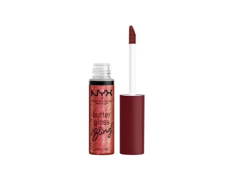 NYX Professional Makeup Butter Gloss Bling Lip Gloss, Big Spender, 0.27 fl oz/ 8 mL