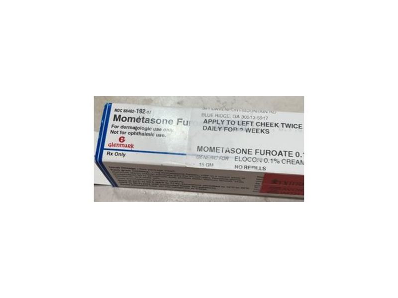 Mometasone Furoate Cream 0.1%, 15 g, Glenmark (RX)