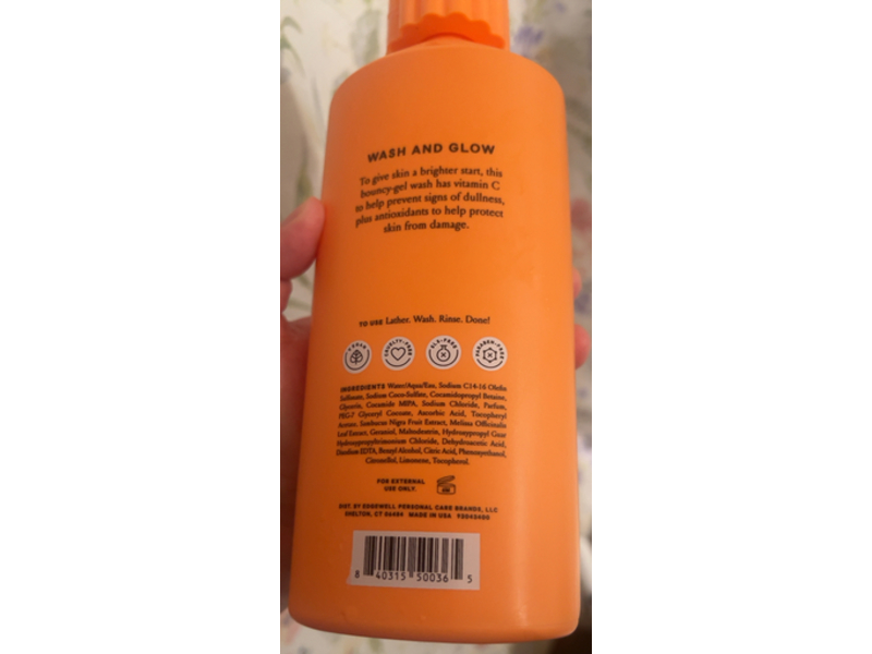 Billie Glow Brightening Body Wash, Vitamin C, 18 fl oz