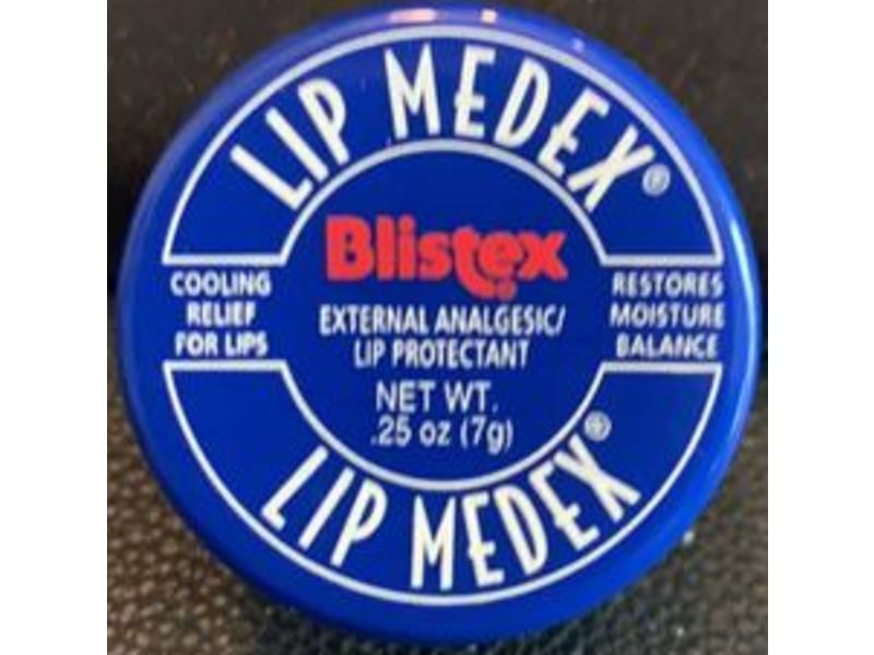 Blistex Lip Medex External Analgesic Lip Protectant, 0.25 oz/7 g, Pack Of 3