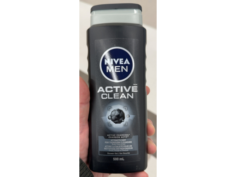 Nivea Men Active Clean Shower Gel, Active Charcoal