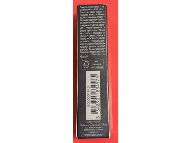 Rouge Dior On Stage Ink Liquid Lipstick, 458 Pink Charisma, 0.20 fl oz/6 mL