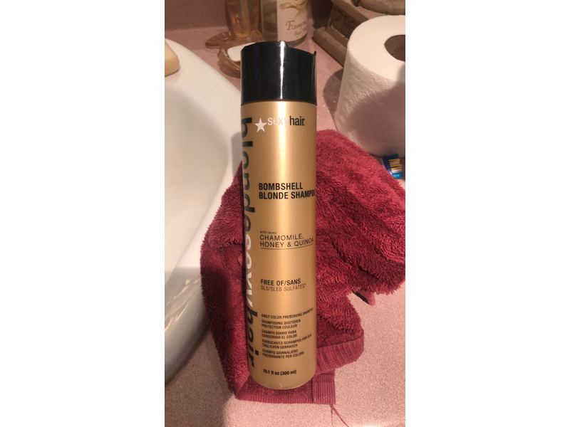 Sexyhair Blonde Bombshell Blonde Shampoo, 10.1 fl oz/300 mL