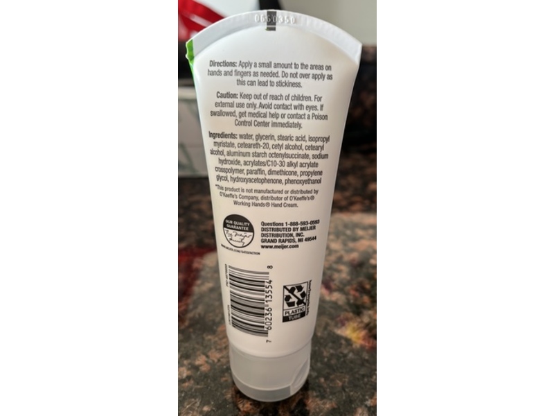 Meijer Laboring Hands Hand Cream, 3 oz/85 g