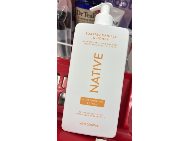 Native Moisturizing Lotion, Toasted Vanilla & Honey, 16.5 fl oz/487 mL