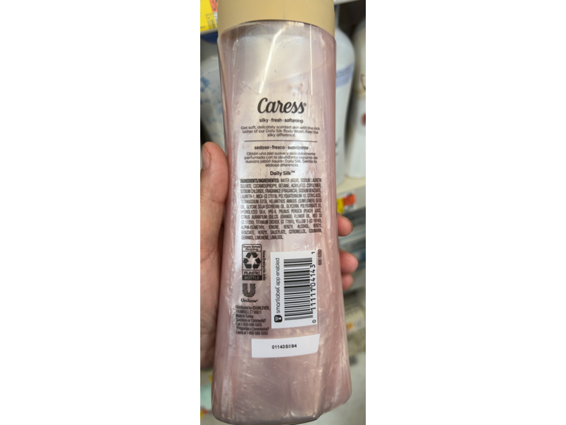 Caress Moisturizing Body Wash, White Peach & Orange Blossom, 20 fl oz/591 mL