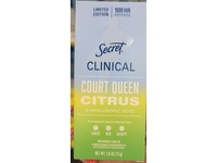 Secret Clinical Antiperspirant Deodorant, Court Queen Citrus Scent, 2.6 oz/73 g - thumbnail 2