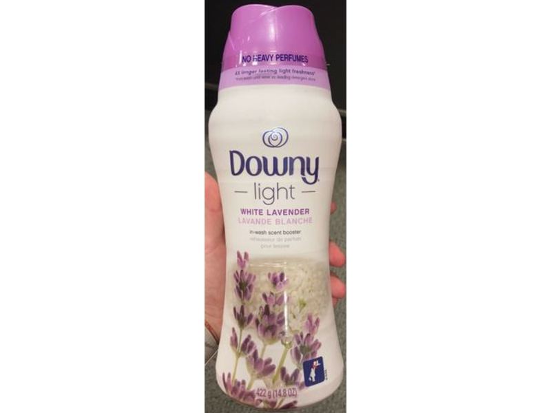 Downy Light Laundry Scent Booster, White Lavender, 14.8 oz/422 g