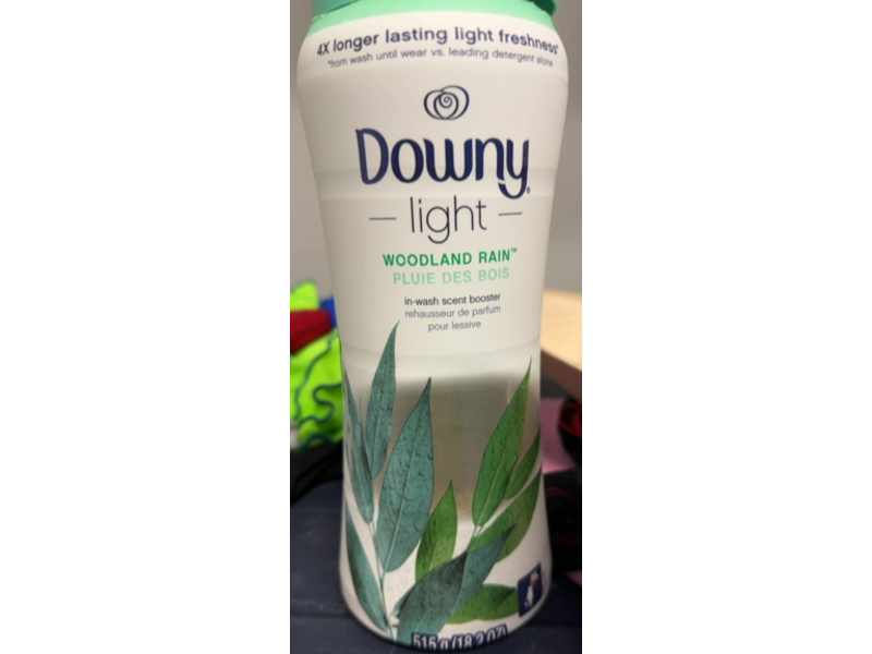 Downy Light Laundry Scent Booster, Woodland Rain, 18.2 oz/515 g