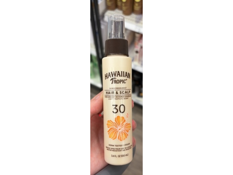 Hawaiian Tropic Hair & Scalp Sunscreen Mist, 3.4 fl oz/100 mL