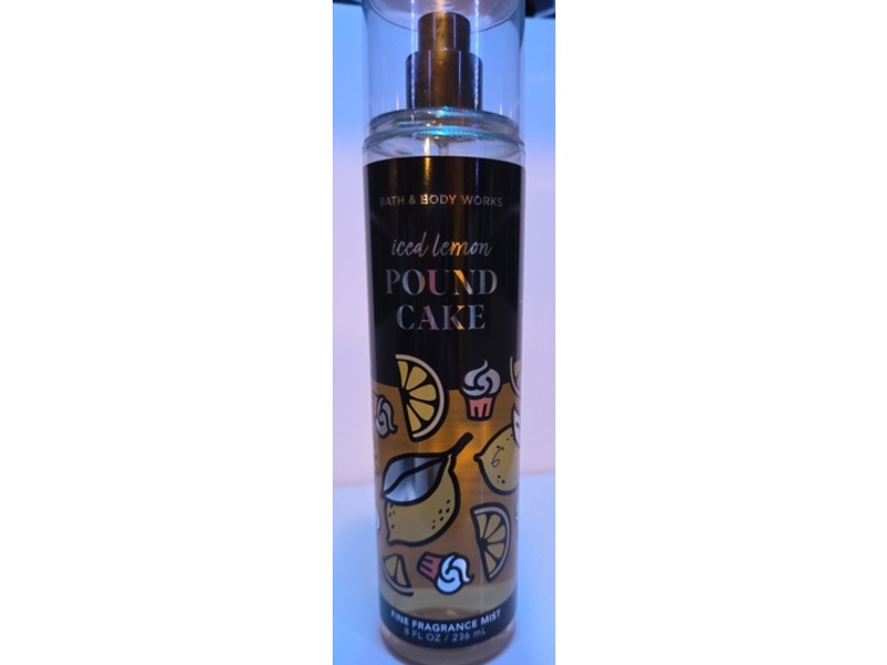 Bath & Body Works Fine Fragrance Mist, Iced Lemon Pound Cake, 8 fl oz/236 mL
